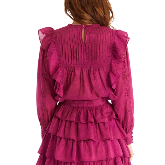 PIXIE MINI SKIRT - RASPBERRY - Picture 2 of 6